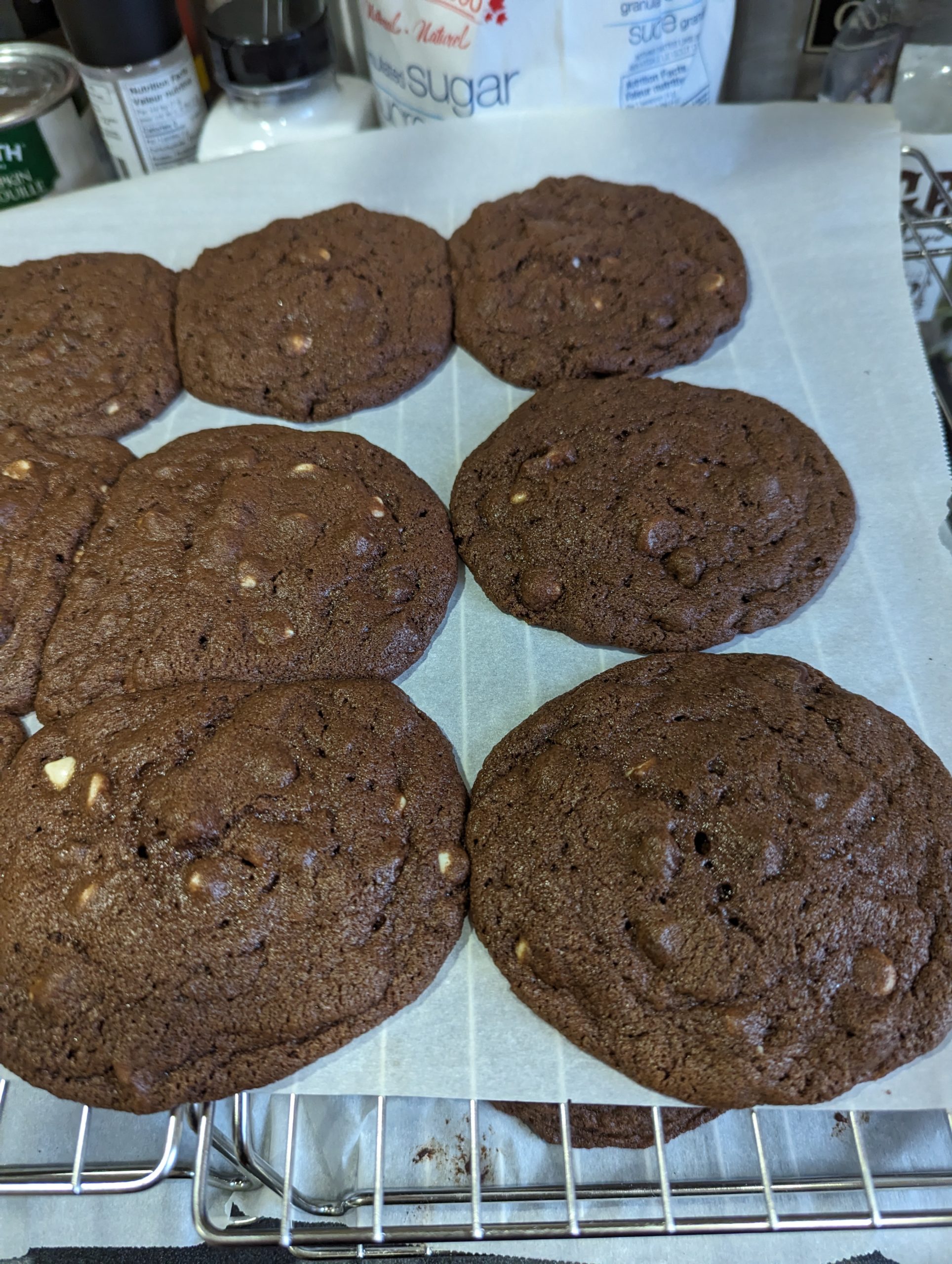 Triple chocolate, double liquor cookies.